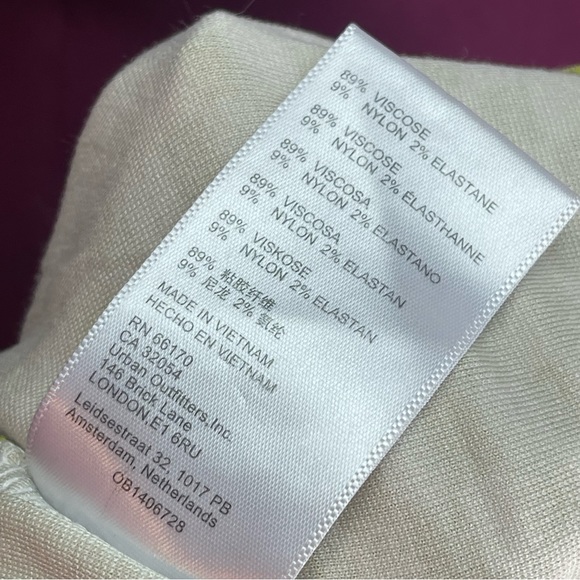 Urban outfitters green and white checker print pleated mini skirt size large - Picture 5 of 7